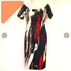 ***H&M MULIT-COLOR MIDI DRESS *** BRAND NEW WITH TAG *** Size 6